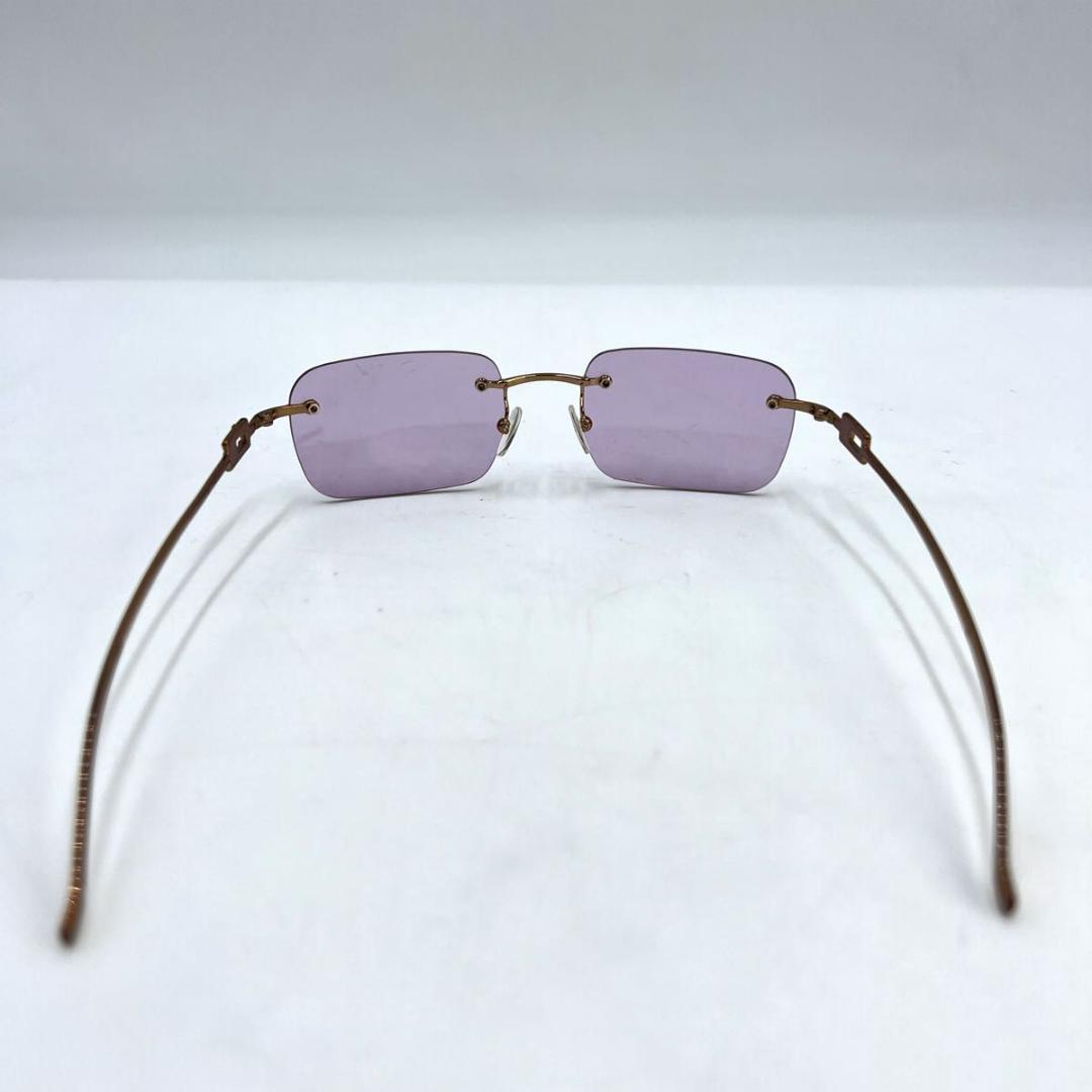 最終価格】GUCCI グッチ ラインストーン リムレス サングラス