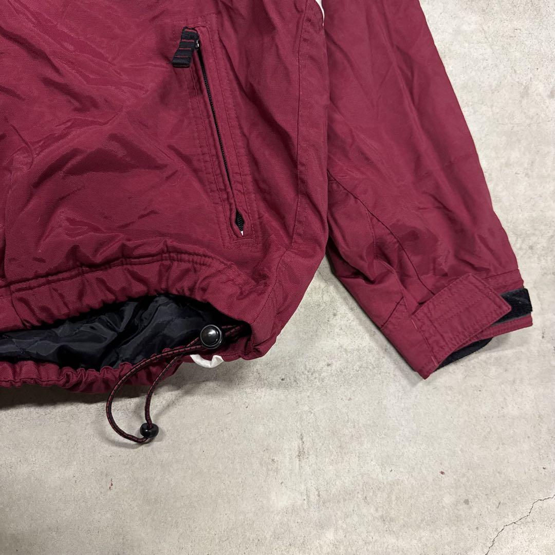 【90s】GAP スキージャケット ナイロンパーカー フード付き ワインレッド
