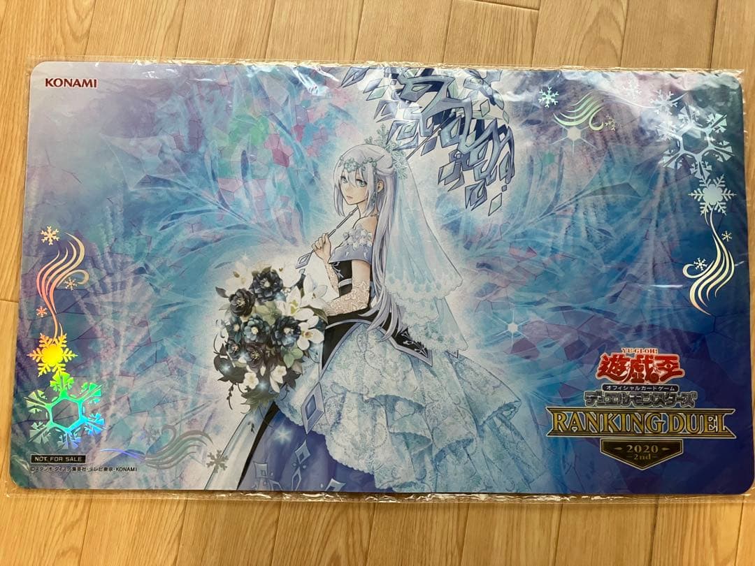 遊戯王 六花聖ティアドロップ プレイマット 800枚目立った傷や汚れなし