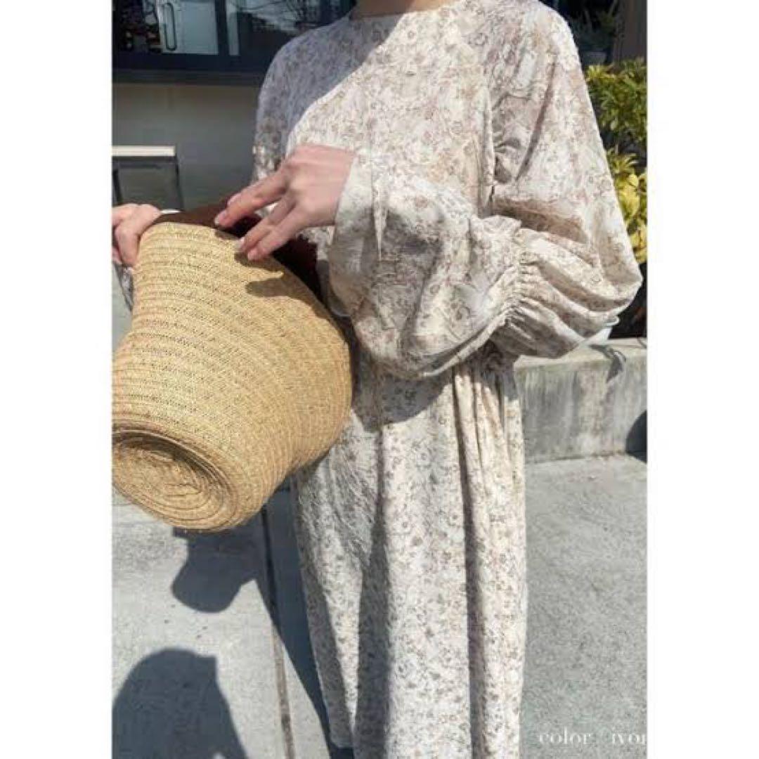 【m】Acka flower dress one-piece