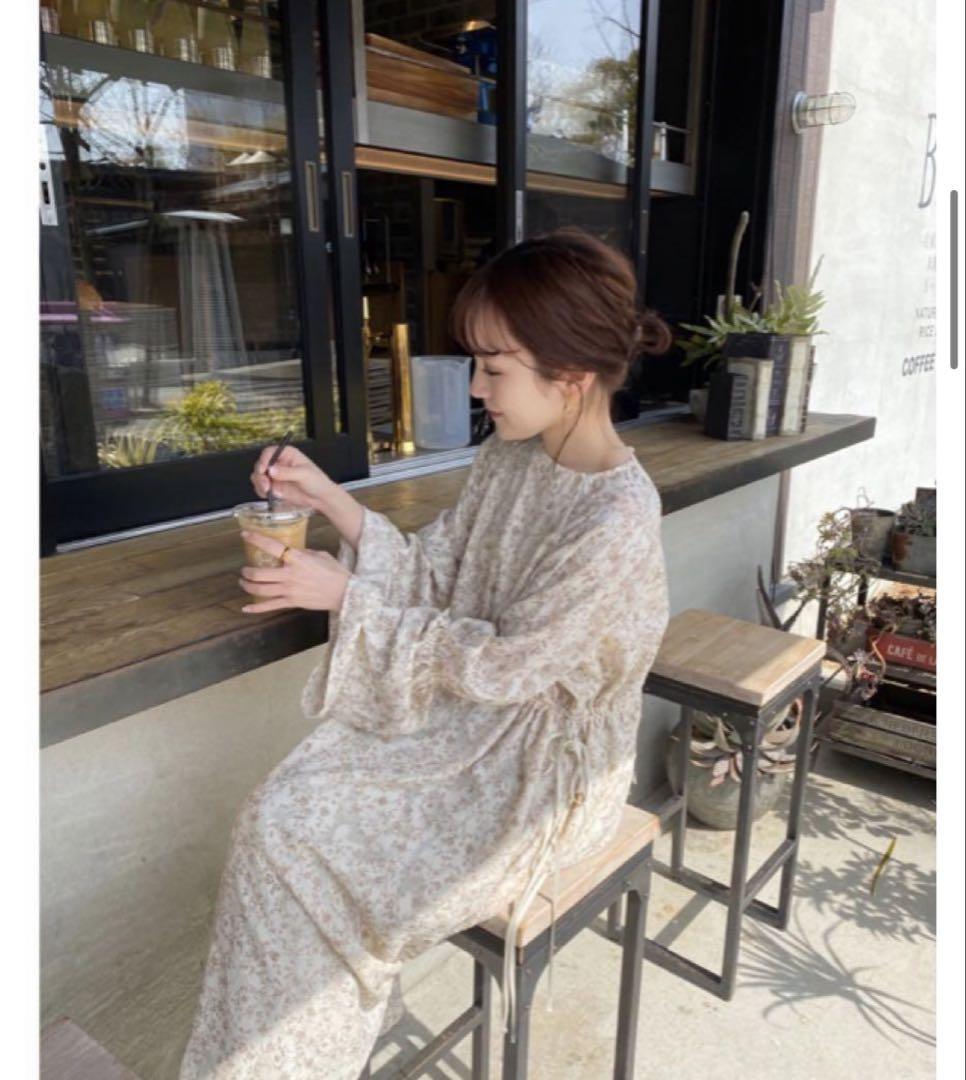 【m】Acka flower dress one-piece