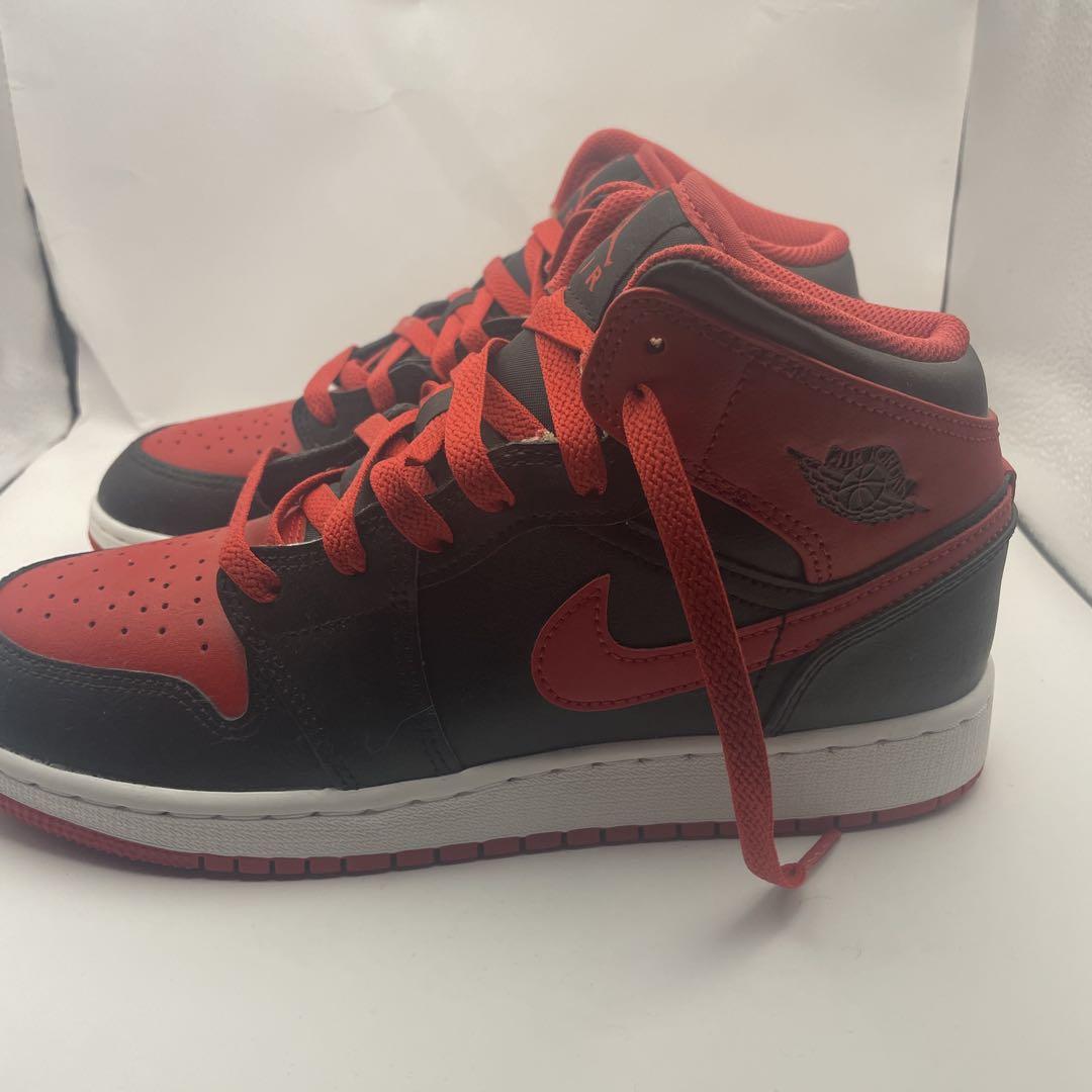 AIR JORDAN 1 MID（GS）24.0 スニーカー 試着のみ