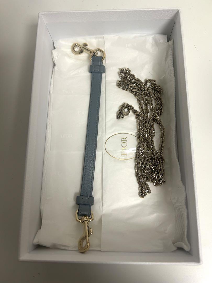 dior フォンホルダー フォンフォルダー ブルー ラムスキン