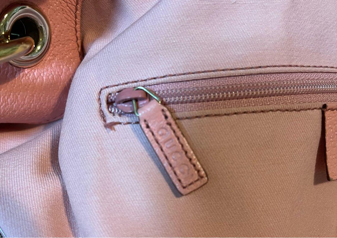 GUCCI GGパターン ハンドバッグ ブラウン/ピンク