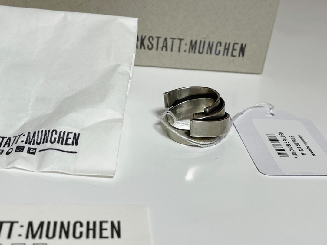 新品 定価53,900円 WERKSTATT:MUNCHEN S プレートリング 新品 定価53,900円 WERKSTATT:MUNCHEN S プレートリング