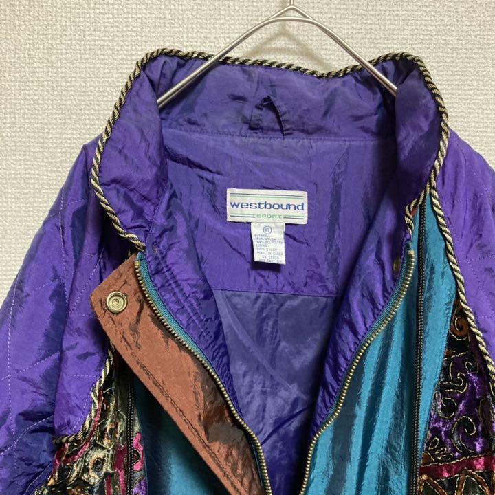 通販最安値 激レアデザイン 異素材 ジャケット キルティング 花柄 刺繍 切替 nvyol-m90828323297 最安値得価