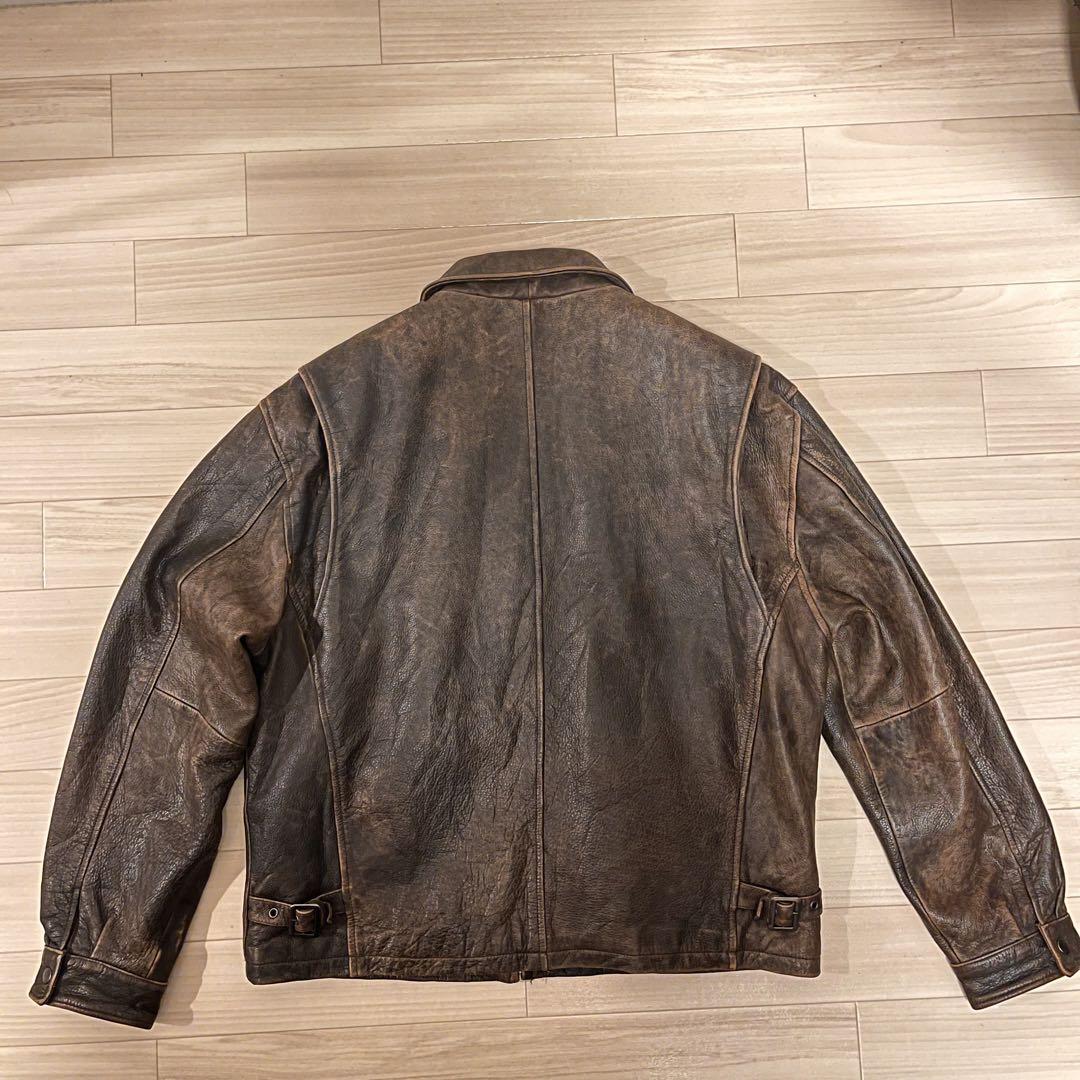 ST.JOHN´SBAY ブラウン レザージャケット XL
