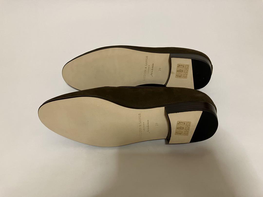 新品 BAUDOIN & LANGE スエードタッセル ベルジャンシューズ 39