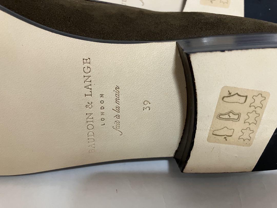 新品 BAUDOIN & LANGE スエードタッセル ベルジャンシューズ 39