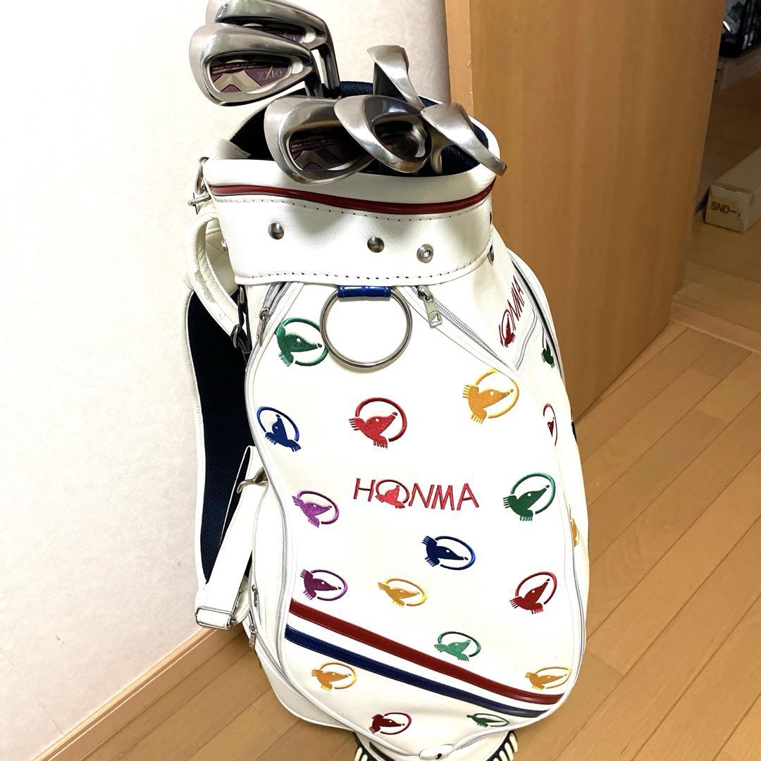 ◆ホンマ ゴルフバッグ ◆キャディバッグ ◆モグラ柄