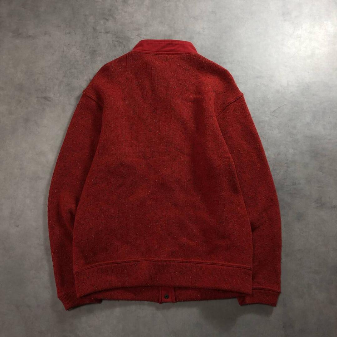 GQ1387◇CHUMS : ネップニット フルスナップ ハリケーントップス◇L
