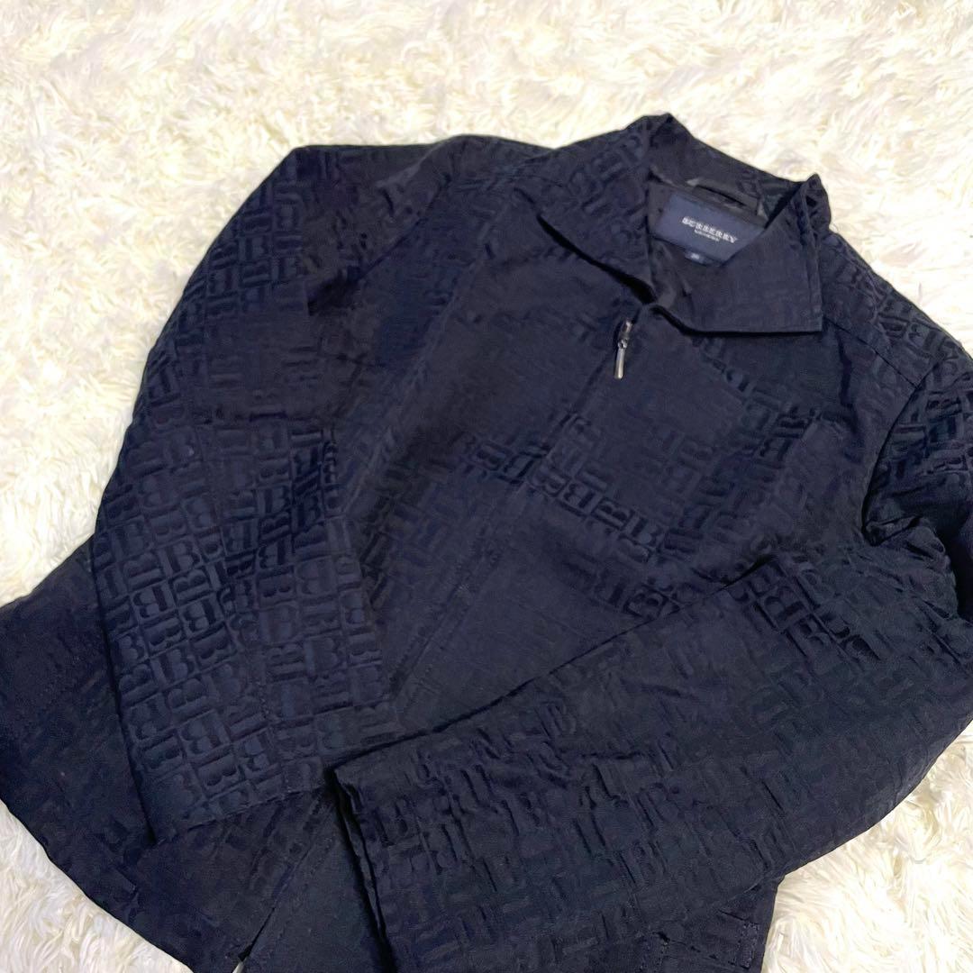 美品　BURBERRY バーバリー ネイビー　ロゴ　スーツ 　セットアップ