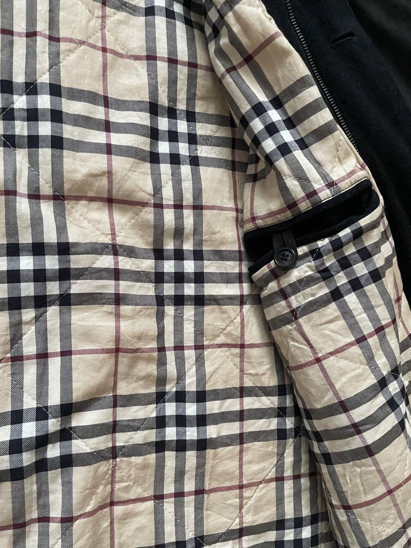 Burberry London ステンカラーコート リアルスウェードノバチェック