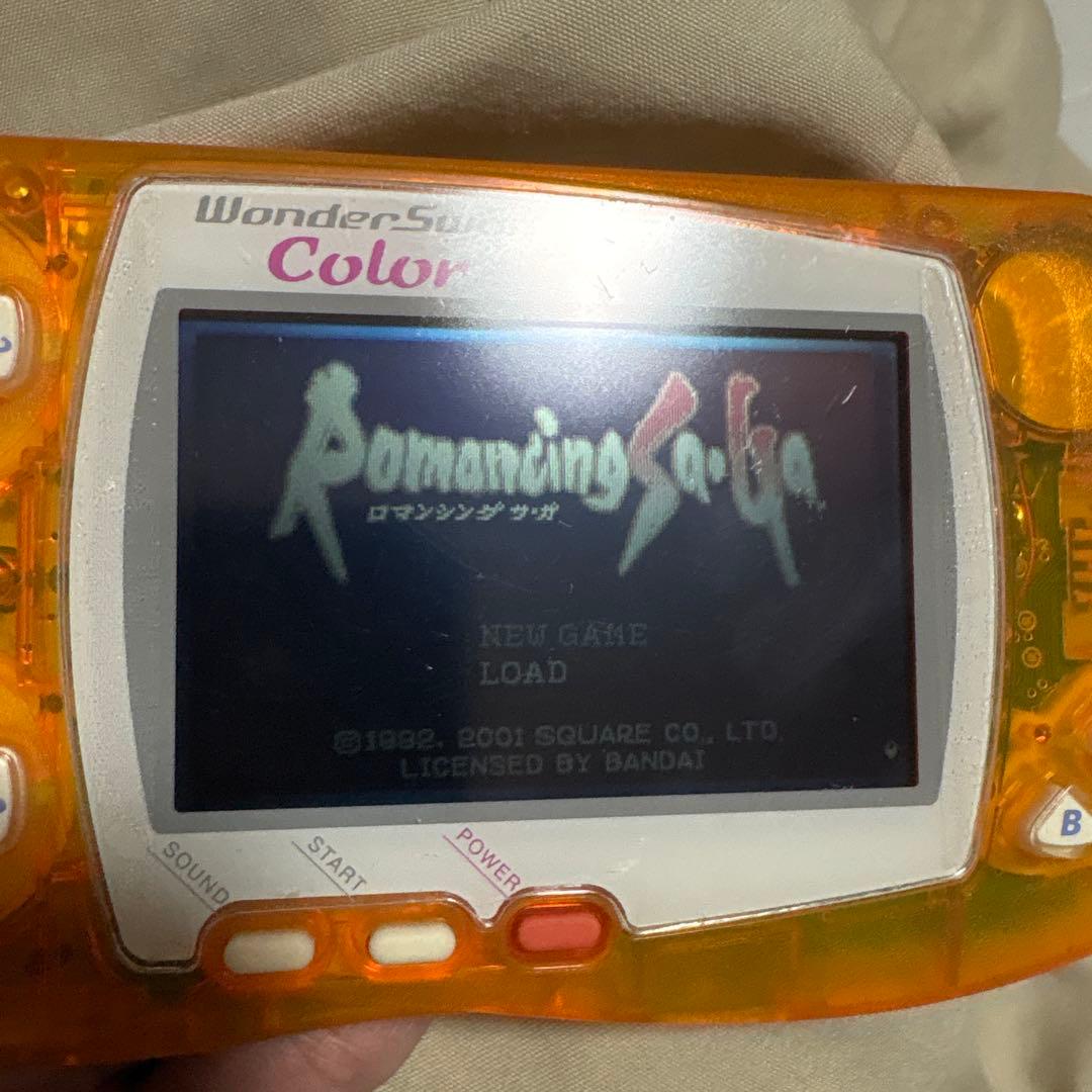 【箱付き・動作確認済み】ワンダースワンカラー オレンジ+ロマサガ1 ソフト 【箱付き・動作確認済み】ワンダースワンカラー オレンジ+ロマサガ1 ソフト