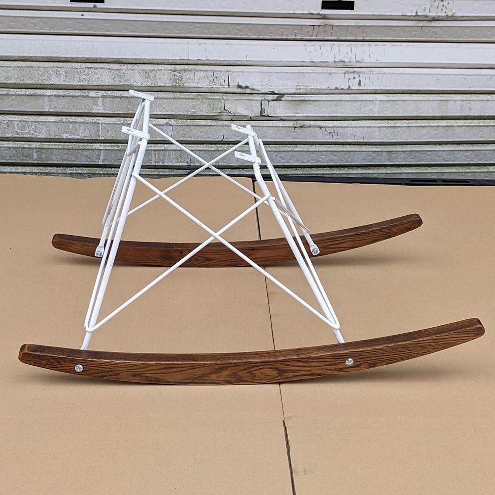 イームズ ロッカーベース 交換用 チェア 椅子 Eames 部品 白/茶ベース