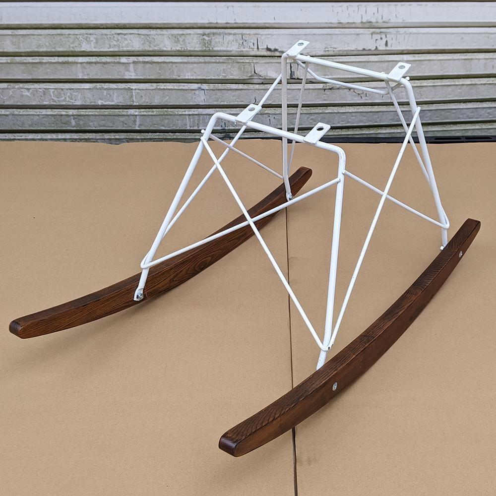 イームズ ロッカーベース 交換用 チェア 椅子 Eames 部品 白/茶ベース