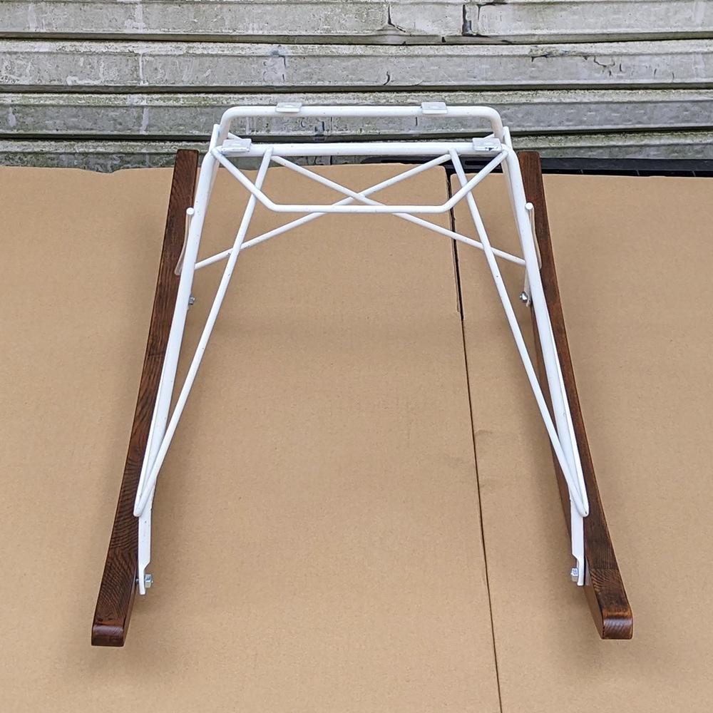 イームズ ロッカーベース 交換用 チェア 椅子 Eames 部品 白/茶ベース