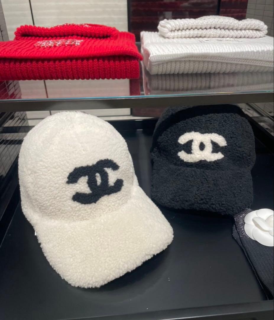 CHANEL 25秋冬 モコモコボアキャップ 帽子