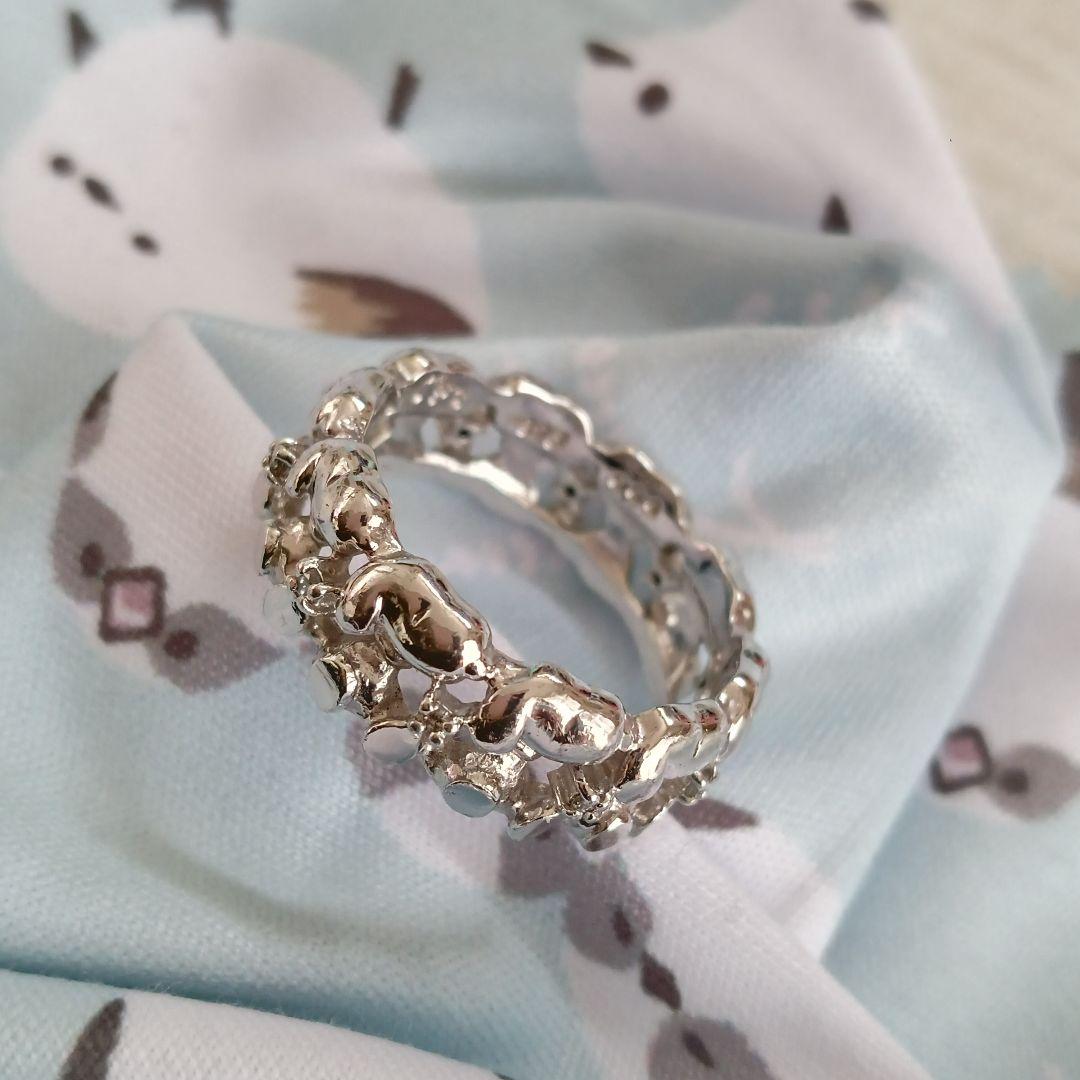 SNOOPY　ELEGANCE　ダイヤモンドシルバーリング　セット　１０号