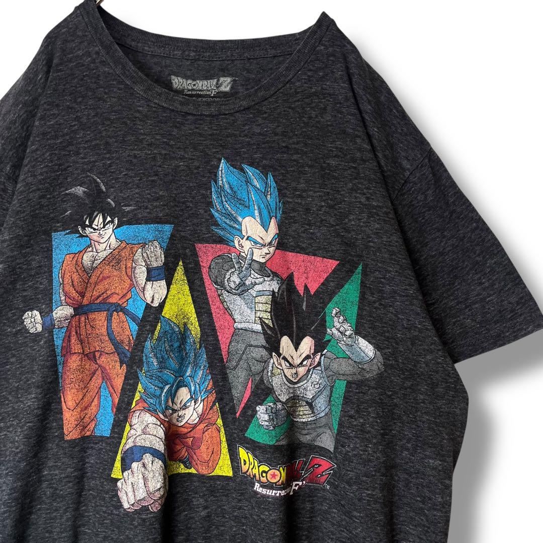 ドラゴンボールZ Tシャツ　復活のF 海外　悟空　ベジータ　古着　L