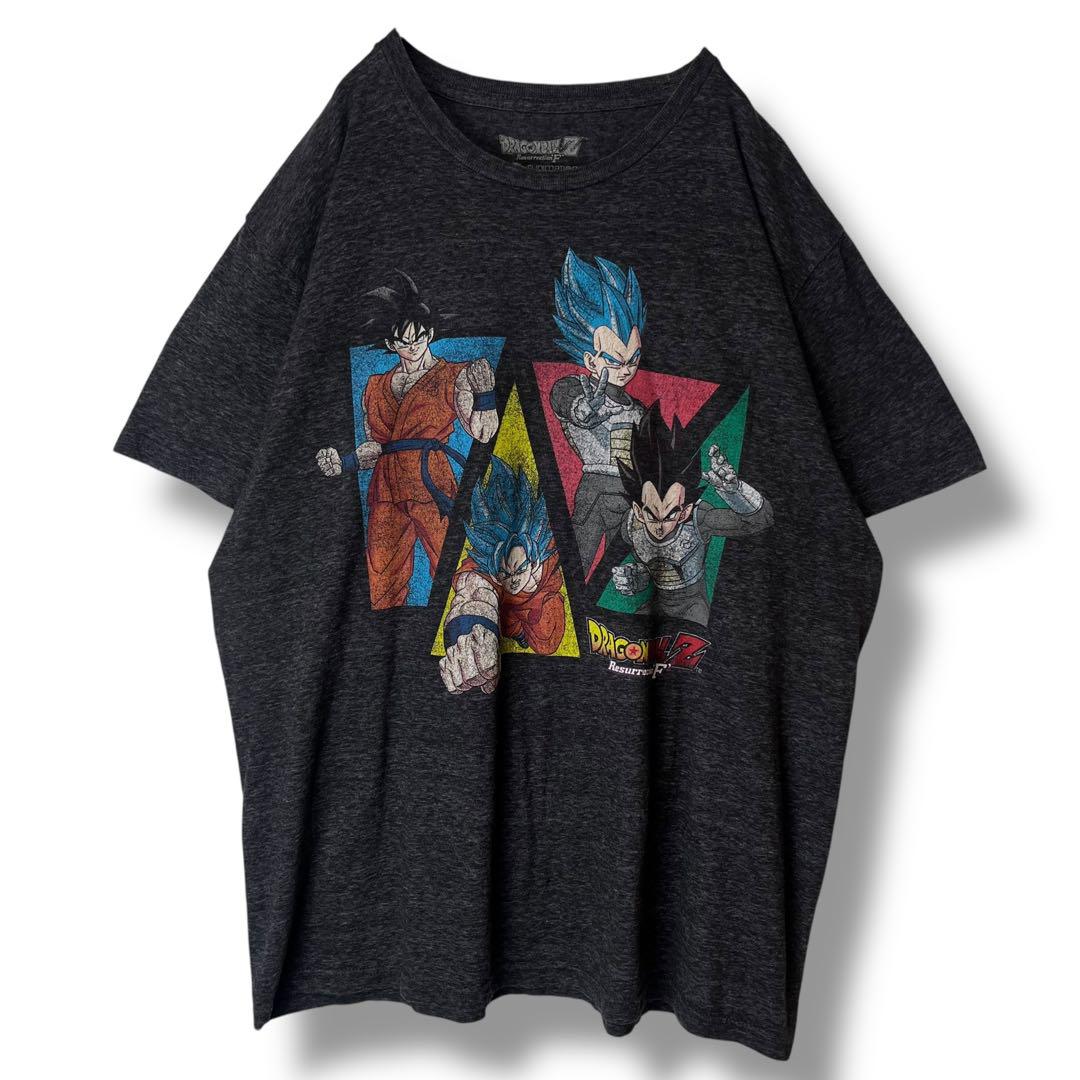 ドラゴンボールZ Tシャツ　復活のF 海外　悟空　ベジータ　古着　L