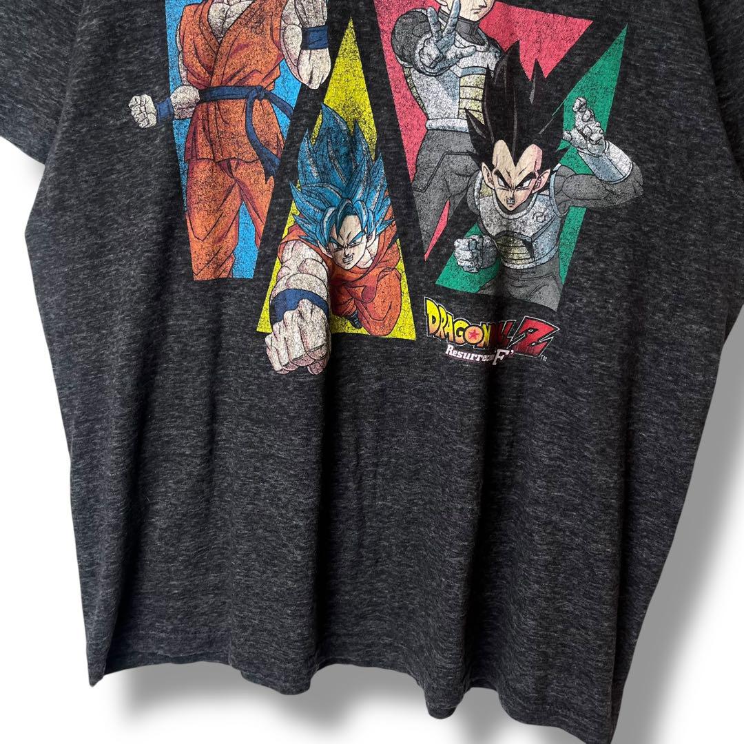 ドラゴンボールZ Tシャツ　復活のF 海外　悟空　ベジータ　古着　L
