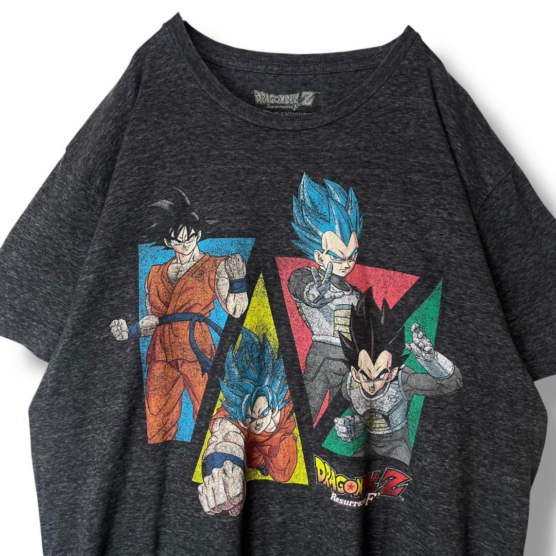 ドラゴンボールZ Tシャツ　復活のF 海外　悟空　ベジータ　古着　L