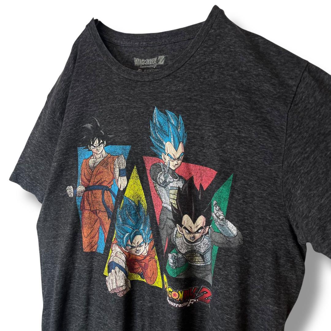 ドラゴンボールZ Tシャツ　復活のF 海外　悟空　ベジータ　古着　L