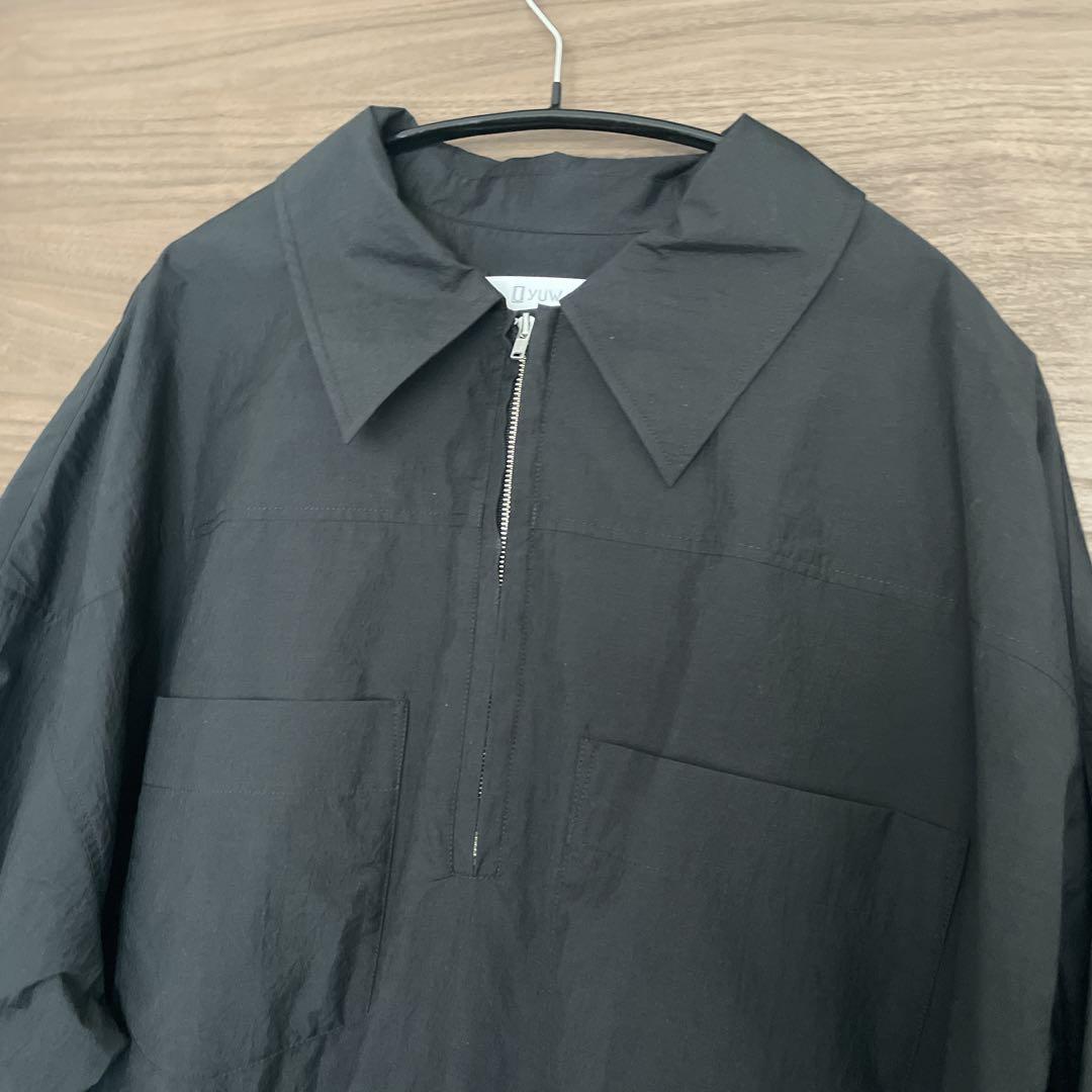 yuw ZIPシャツミニワンピース