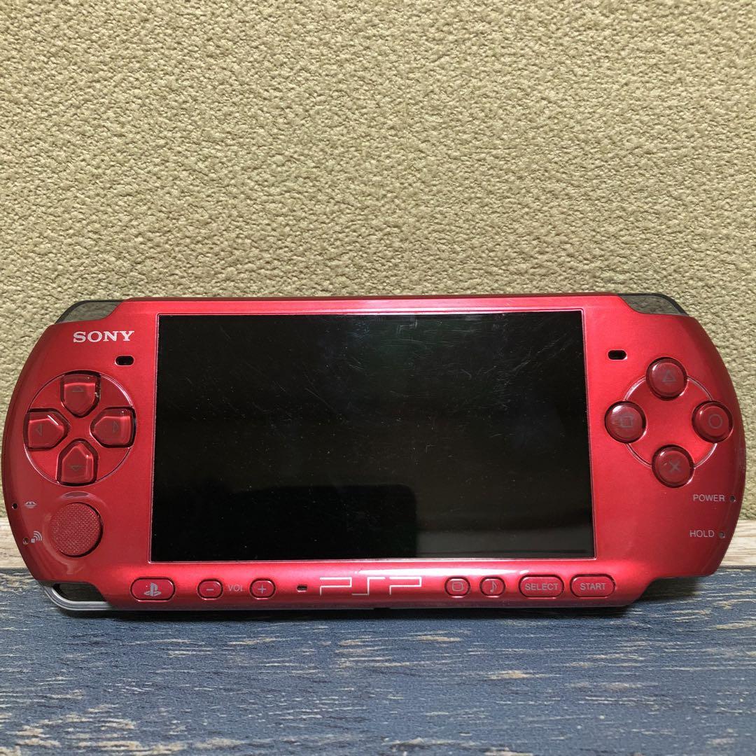ジャンク品 SONY PSP-3000 レッド