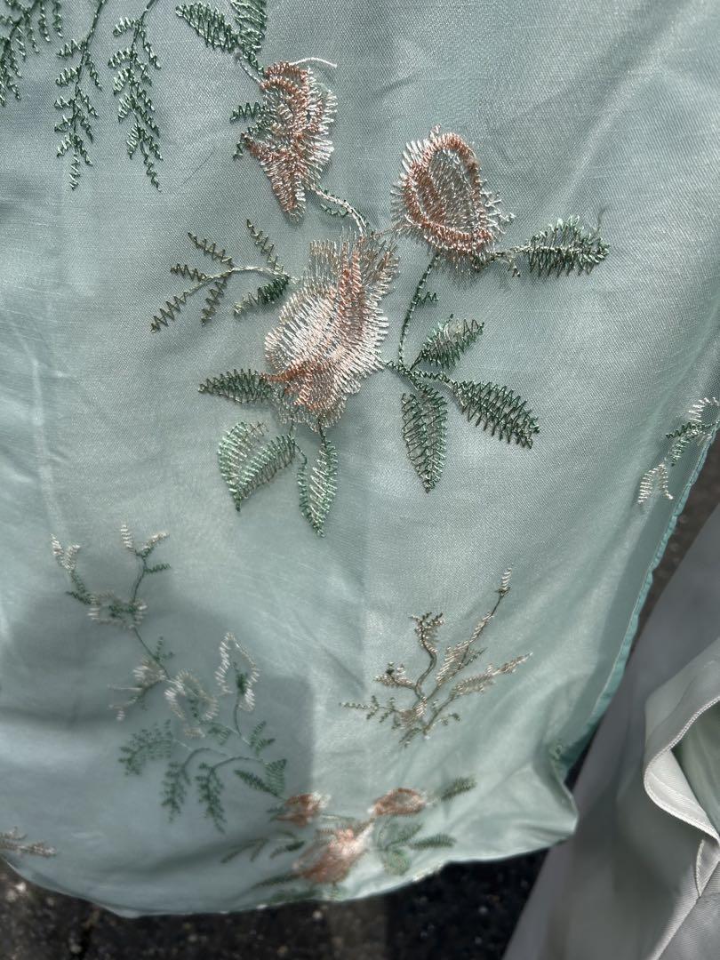 ⭐︎チェウォンさん専用⭐︎小学校卒業式150ミントグリーン 花柄刺繍 袴