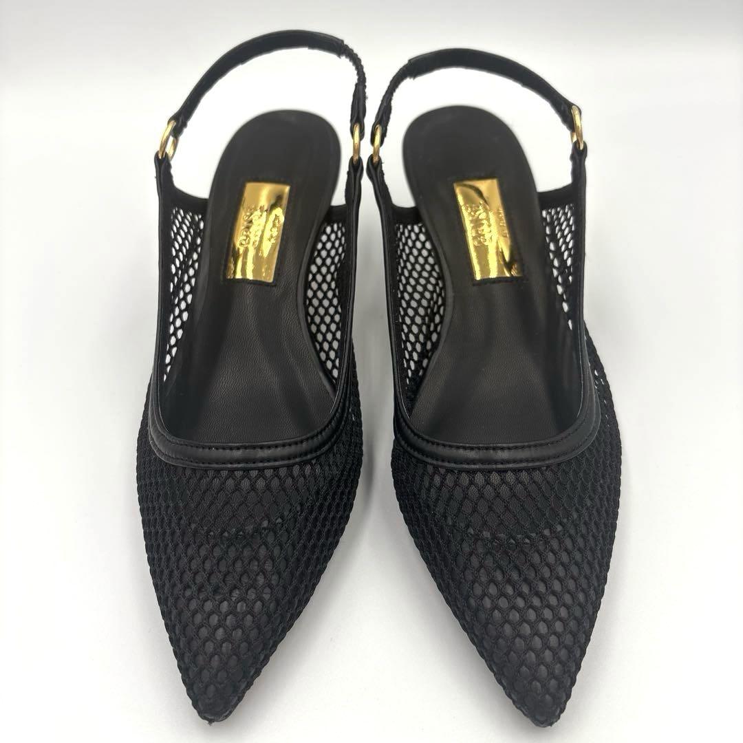 超特価セール開催！！ ✨️美品✨ルタロングリーズ メッシュパンプス【22】ブラック 靴