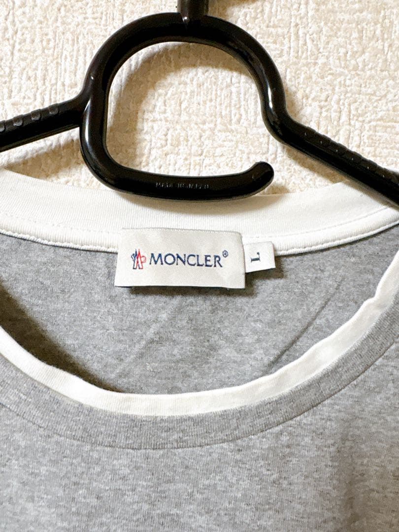 MONCLER モンクレール グレー 長袖カットソー Lサイズ シンプル 美品