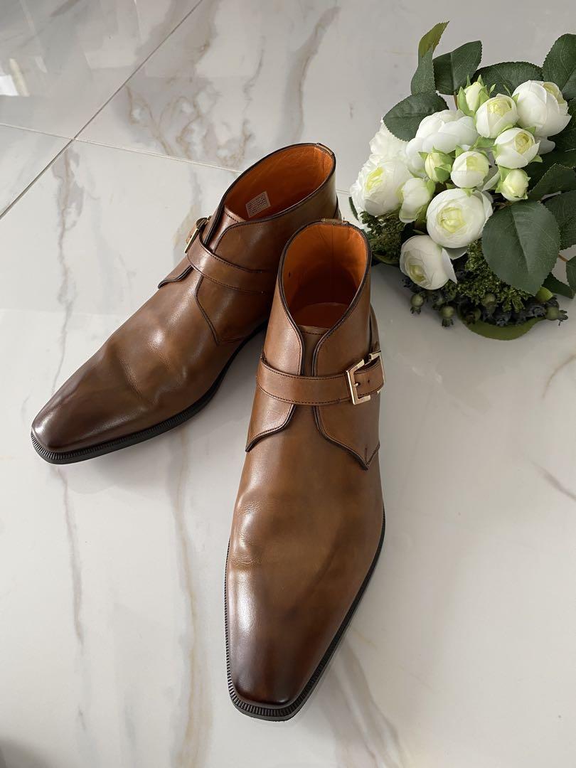 Santoni サントーニ イタリア製 モンクストラップ 革靴 6