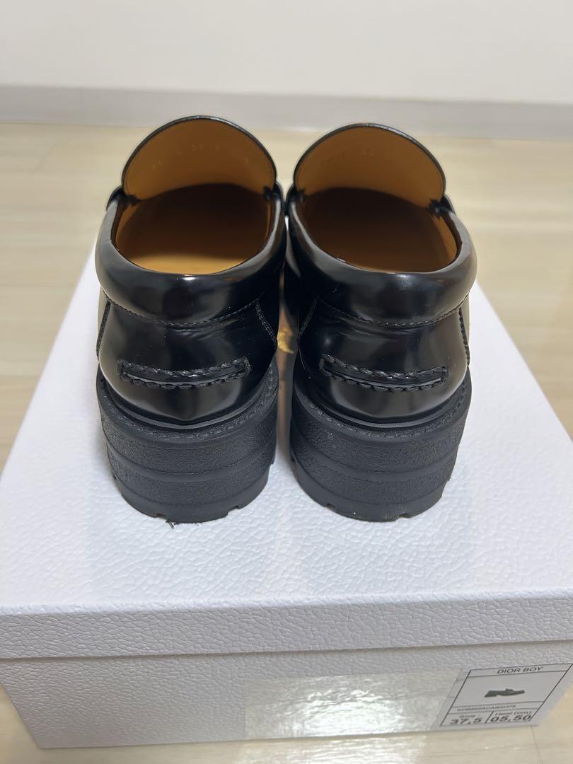 【感謝価格】 美品】【お値下げ】DIOR プラットフォーム ローファー37.5 靴