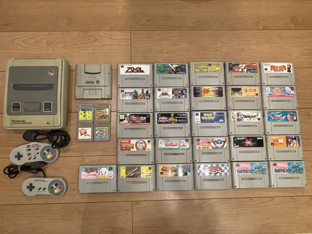 スーパーファミコン本体＋ソフト26本まとめ