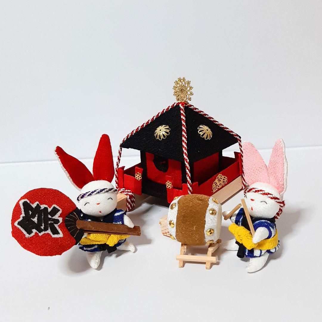 つまみ細工 ちりめん細工 お月見 うさぎ - メルカリ