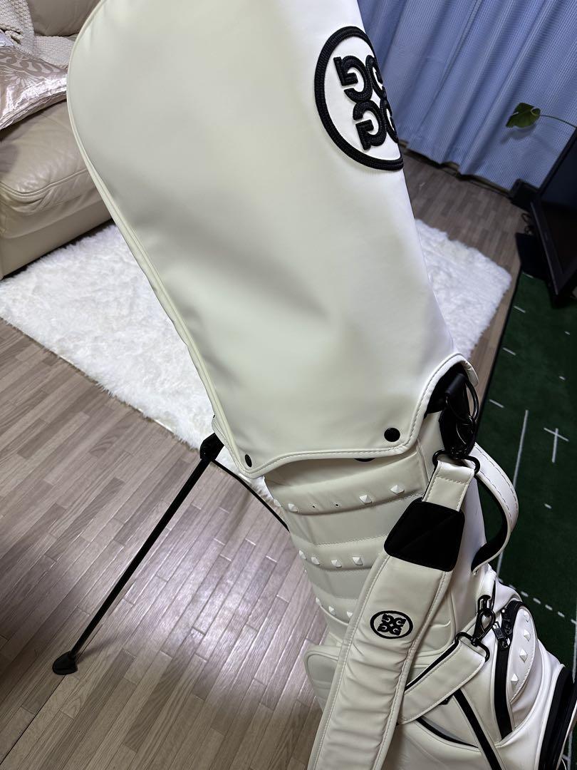 G/FORE ホワイト キャディバッグ スタッズデザイン