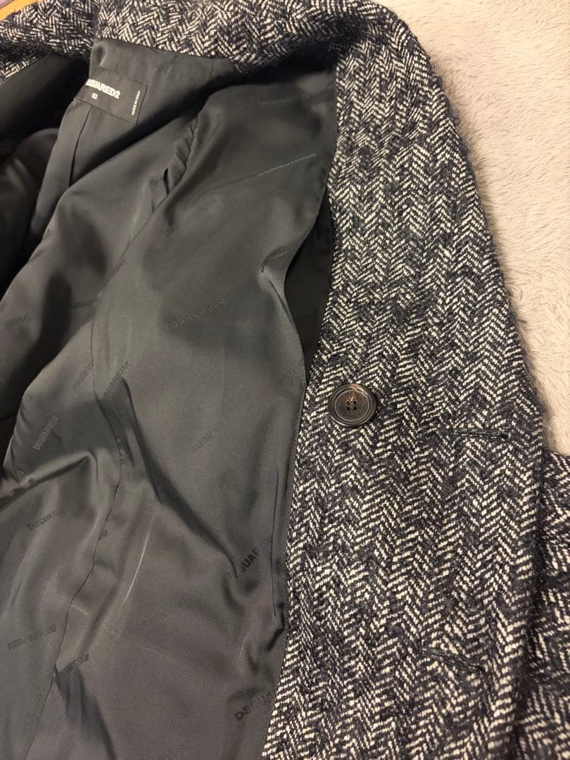 【試着のみ】DSQUARED2 メンズツイードコート サイズ52 【試着のみ】DSQUARED2 メンズツイードコート サイズ52