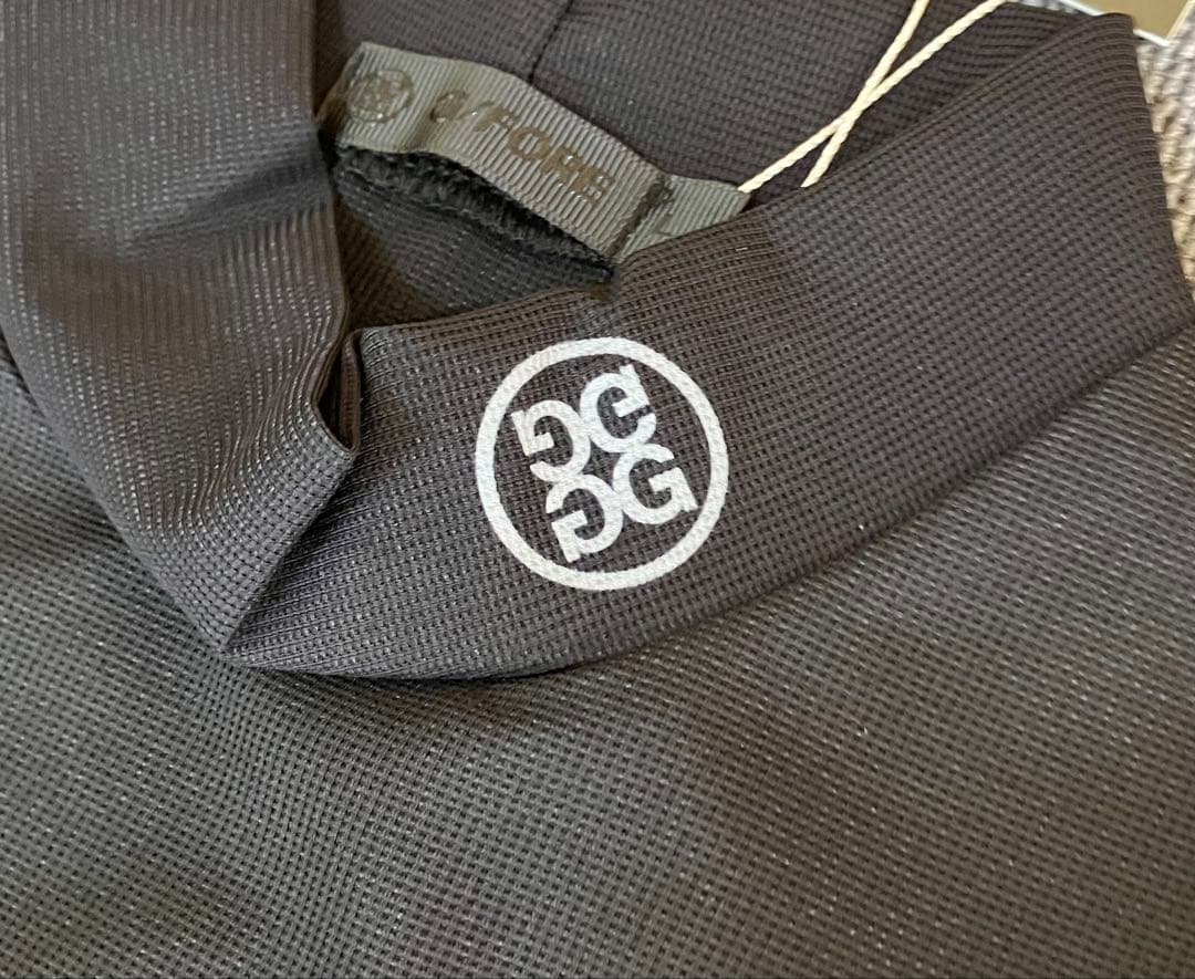 G/FORE ジーフォア XLサイズモックネックロングスリーブT-シャツ 黒色 G/FORE ジーフォア XLサイズモックネックロングスリーブT-シャツ 黒色