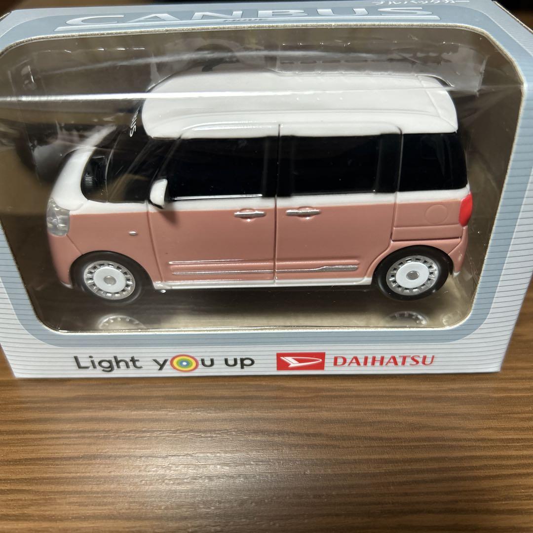 DAIHATSU CANBUS キャンバス　ミニカー ピンク/ホワイト
