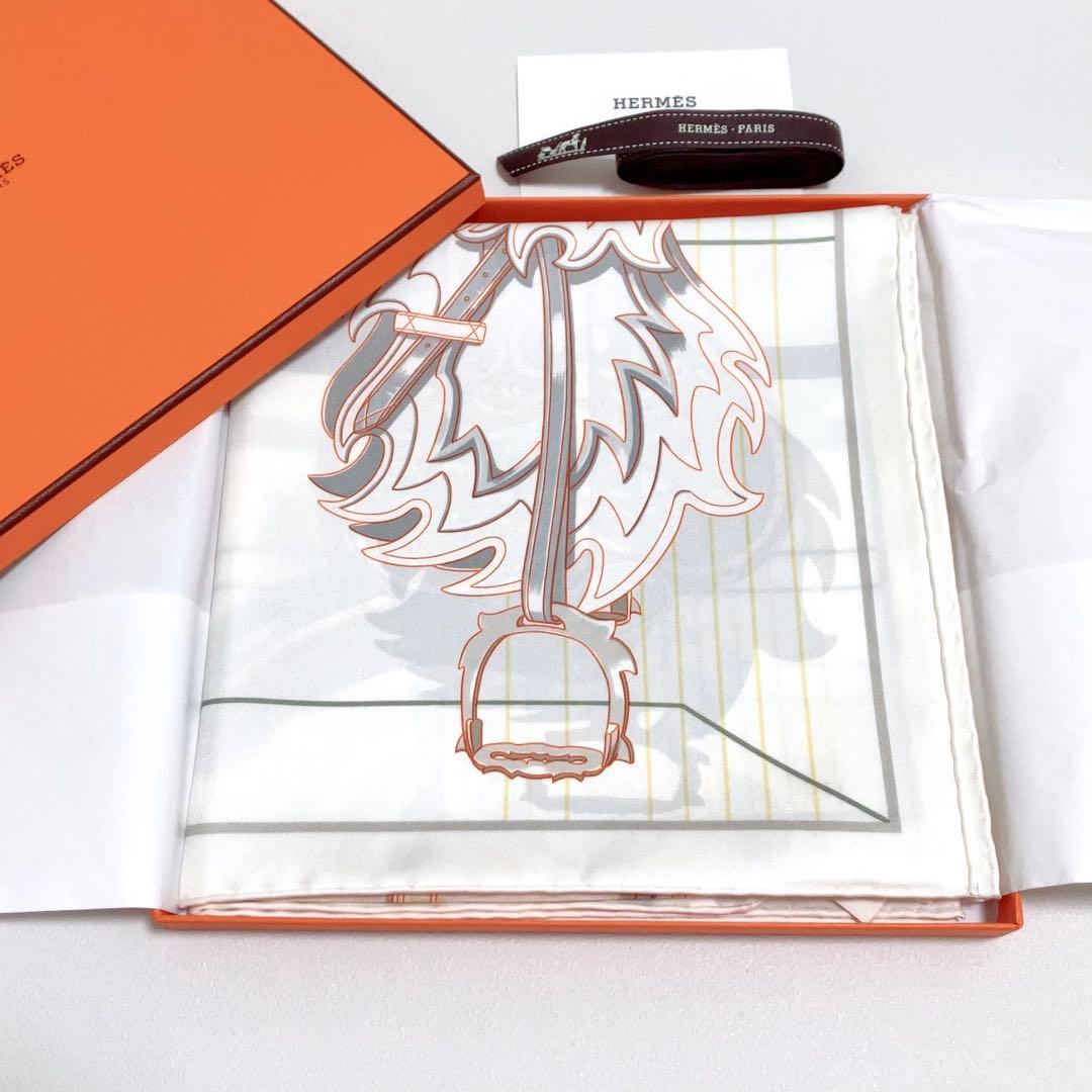 エルメスカレ90 スカーフ人気モノトーン白野村大輔2025ss