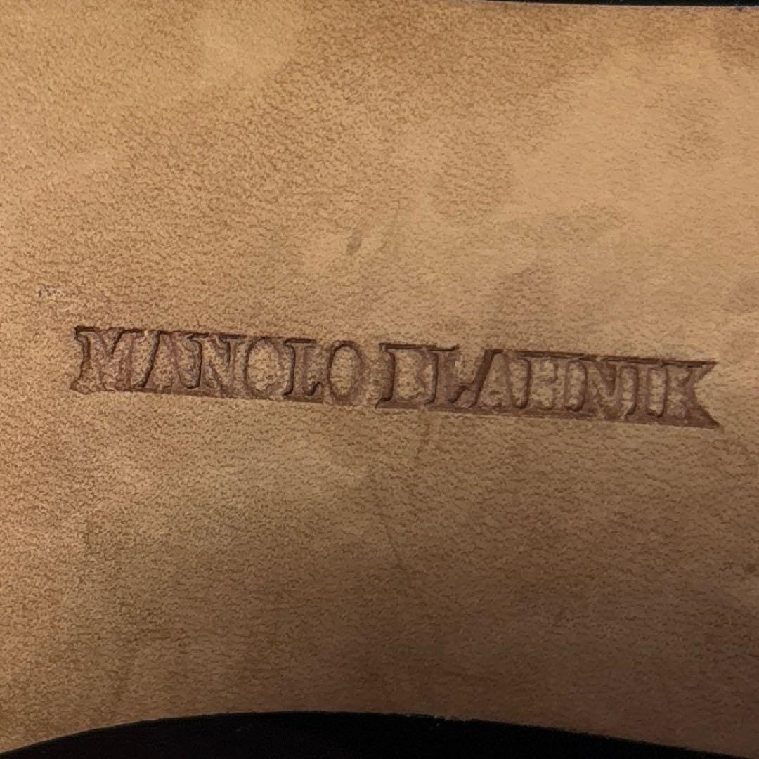 Manolo Blahnik エナメルパンプス ブラック　36