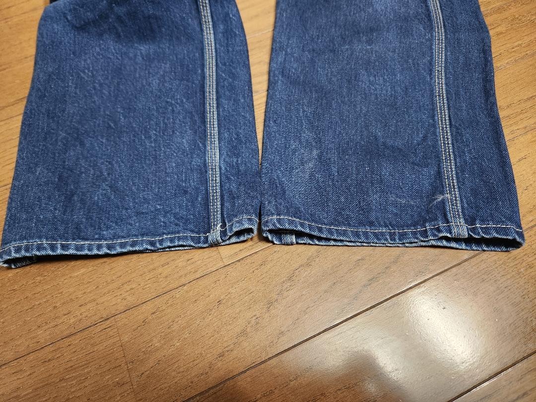 デラックスウエア　デニムダブルニーワークパンツ