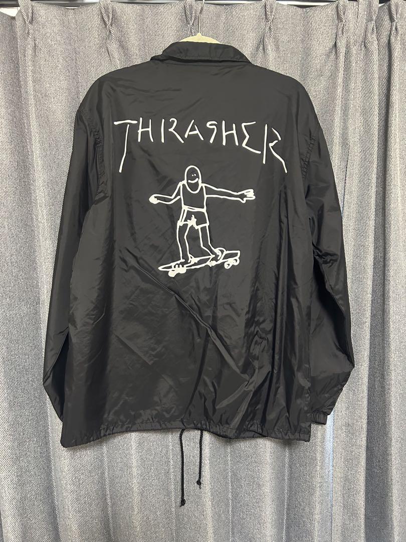 ジャケット・アウター THRASHER GONZ COACH JACKET BLACK XL