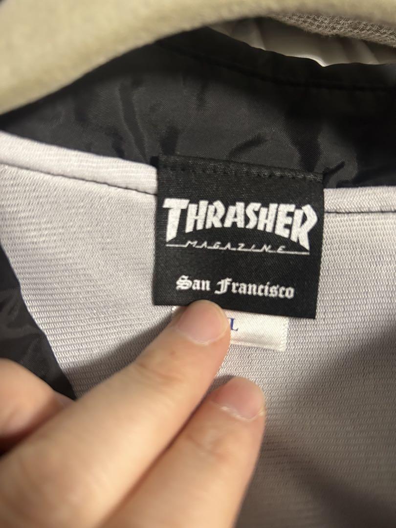 ジャケット・アウター THRASHER GONZ COACH JACKET BLACK XL