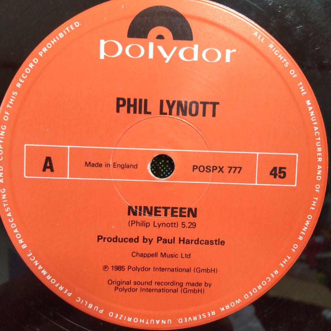 【レア】Phil Lynott Nineteen 12インチシングル レア】Phil Lynott Nineteen 12インチシングル - メルカリ