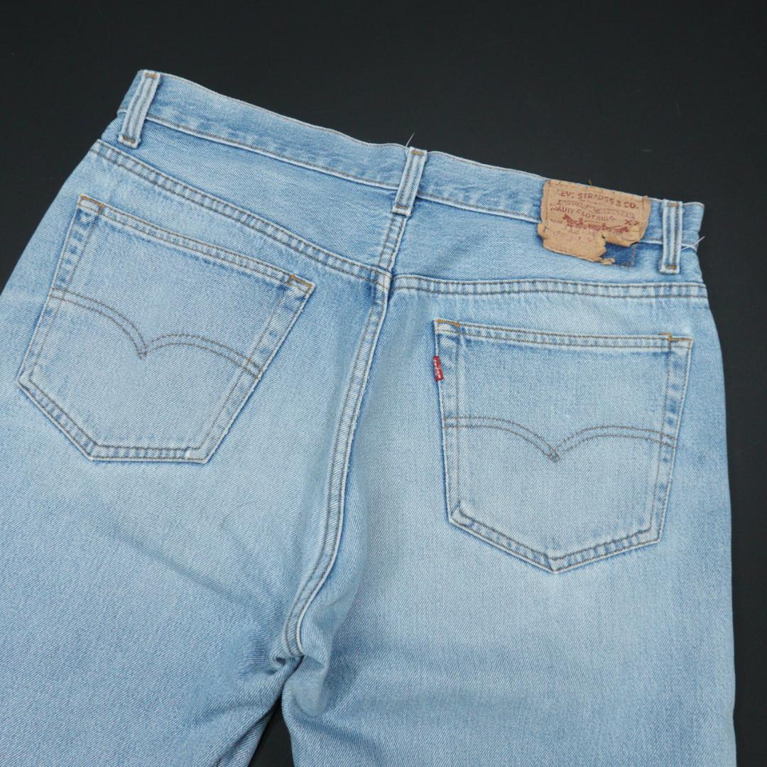 リーバイス 90s USA製 555 501 カットオフデニムショーツ W35