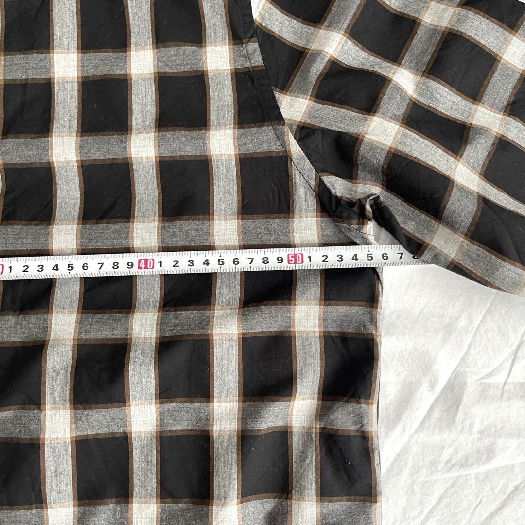 【美品】BAL original ボートネック　プルオーバー　チェック　シャツ