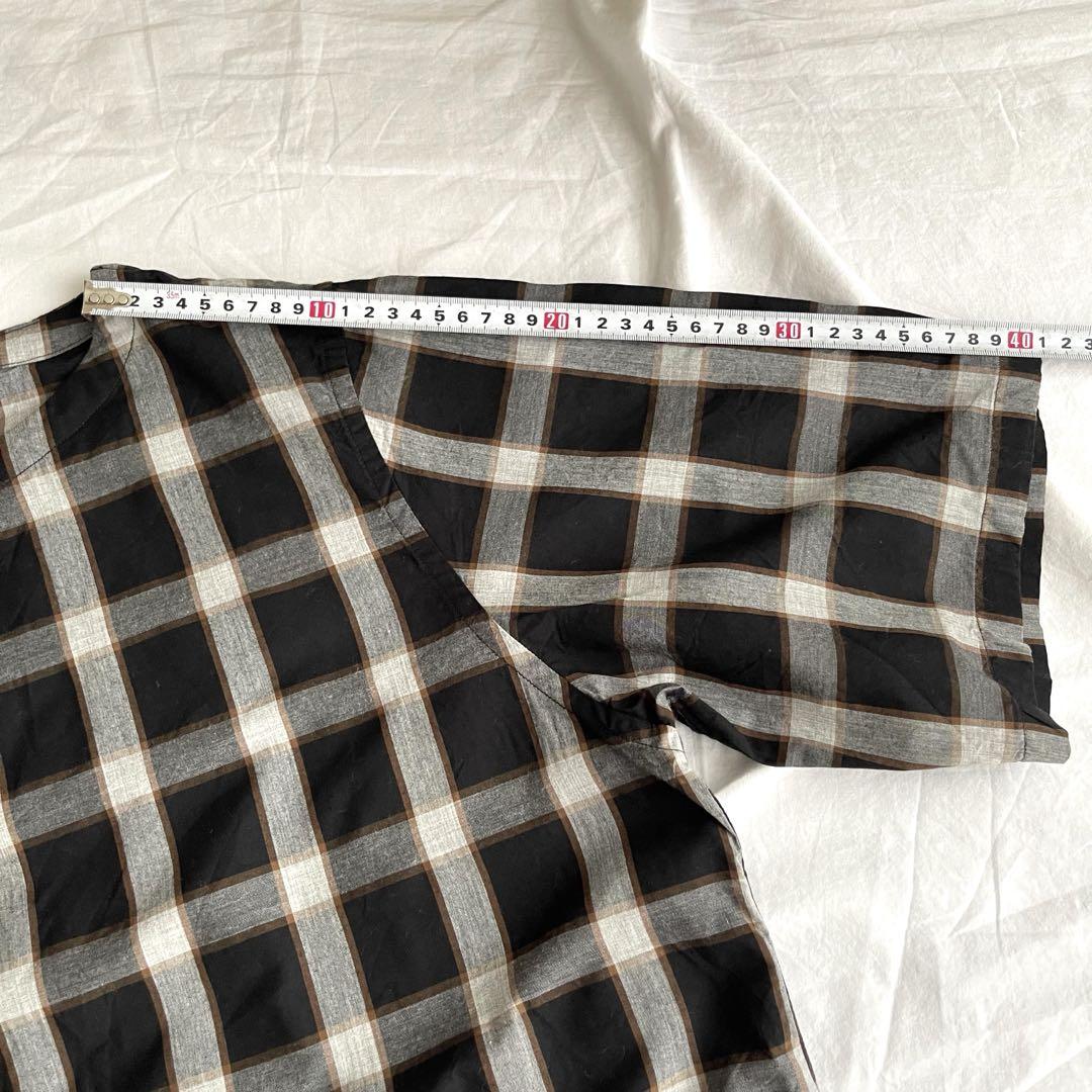 【美品】BAL original ボートネック　プルオーバー　チェック　シャツ